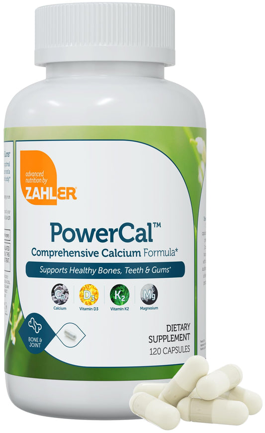 Front view of Zahler PowerCal bottle