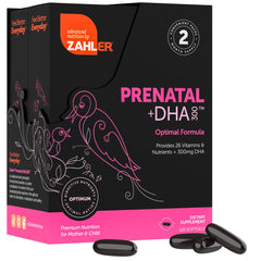 Zahler Prenatal DHA softgels ready to swallow with neutral taste