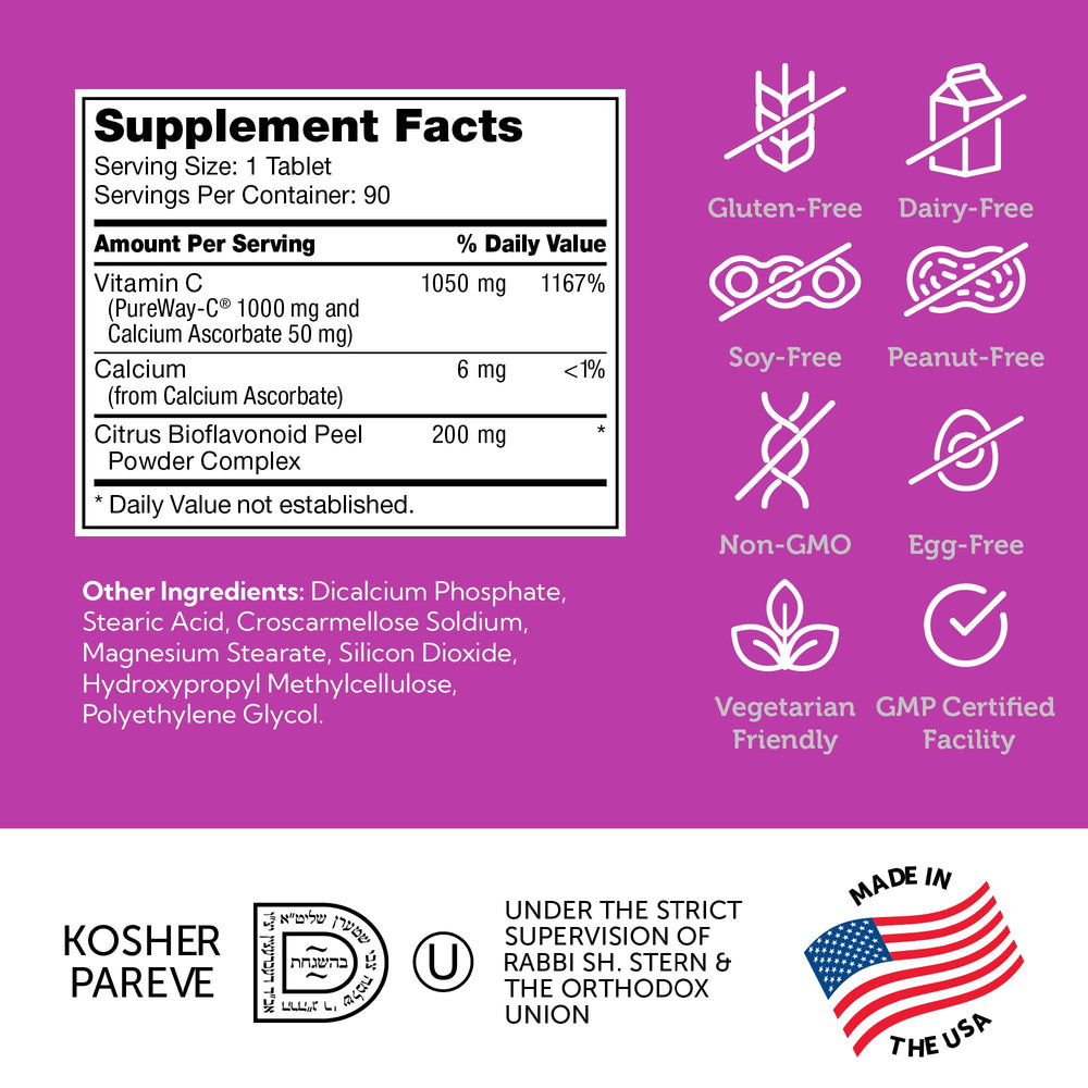 Gluten-free, dairy-free, soy-free, egg-free, kosher and vegetarian