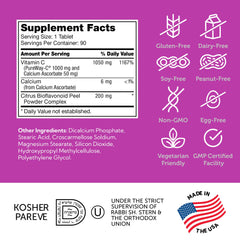 Gluten-free, dairy-free, soy-free, egg-free, kosher and vegetarian