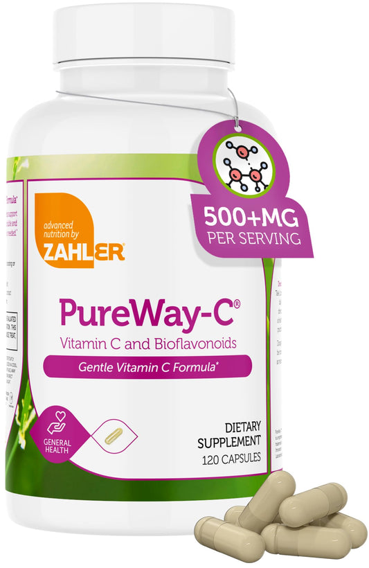 Zahler Vitamin C 500mg with Bioflavonoids bottle, 120 count product image