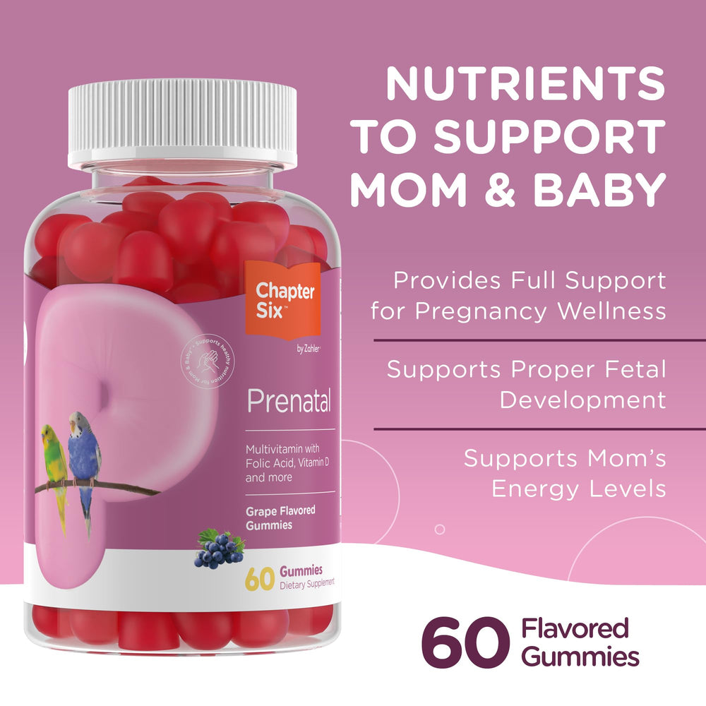 Front label showing vitamins A C D3 E B6 B12 and folic acid