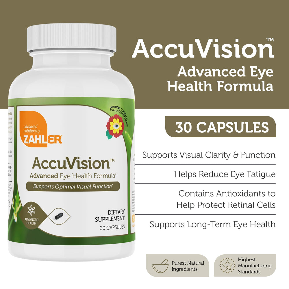 Close-up of Zahler AccuVision label