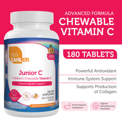 Kids vitamin C chewables orange flavor package