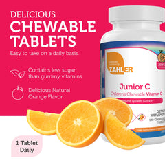 No mess chewable Vitamin C format for kids