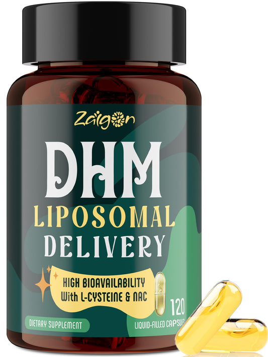Zaigon liposomal DHM bottle — premium absorption for daily use.