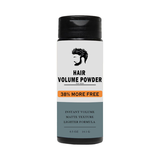 ZAMANIYA Texture Powder for Men being applied on dry hair for natural texture and volume.
