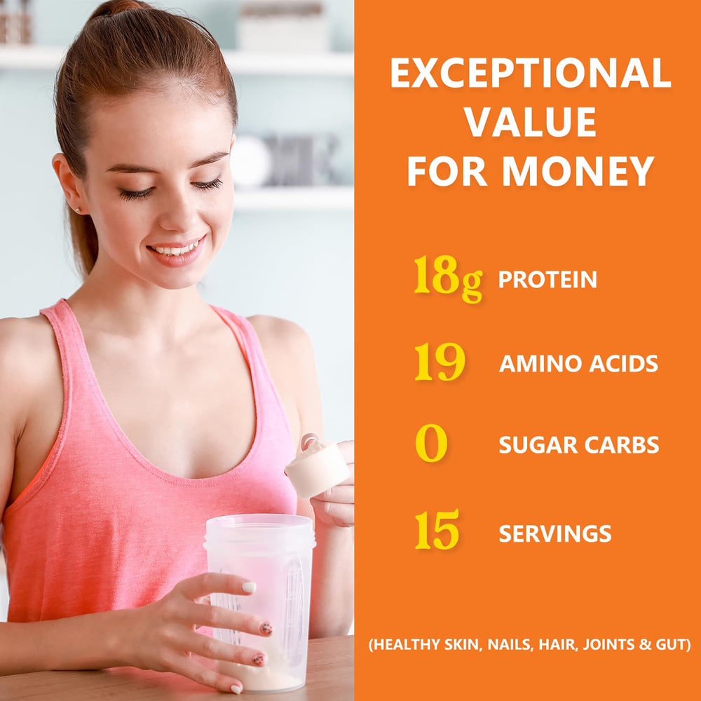 Ingredients list for Zammex Bone Broth Protein Powder