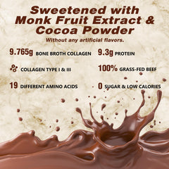 Unflavored bone broth protein powder with subtle beef aroma
