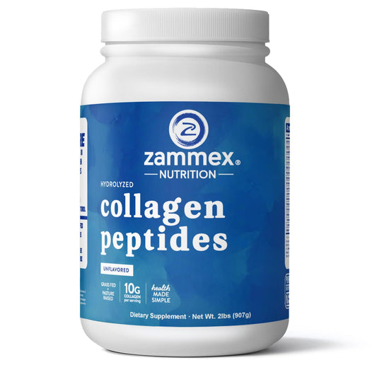 Zammex Collagen Peptides Powder 90 Servings Unflavored