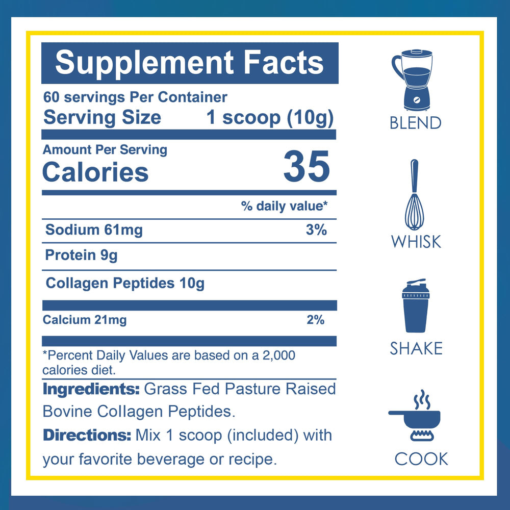 Hydrolyzed collagen Type I & III from grass-fed cows