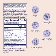 Two 50 count boxes of ZAND Immunity Lemon Zinc Throat Lozenges