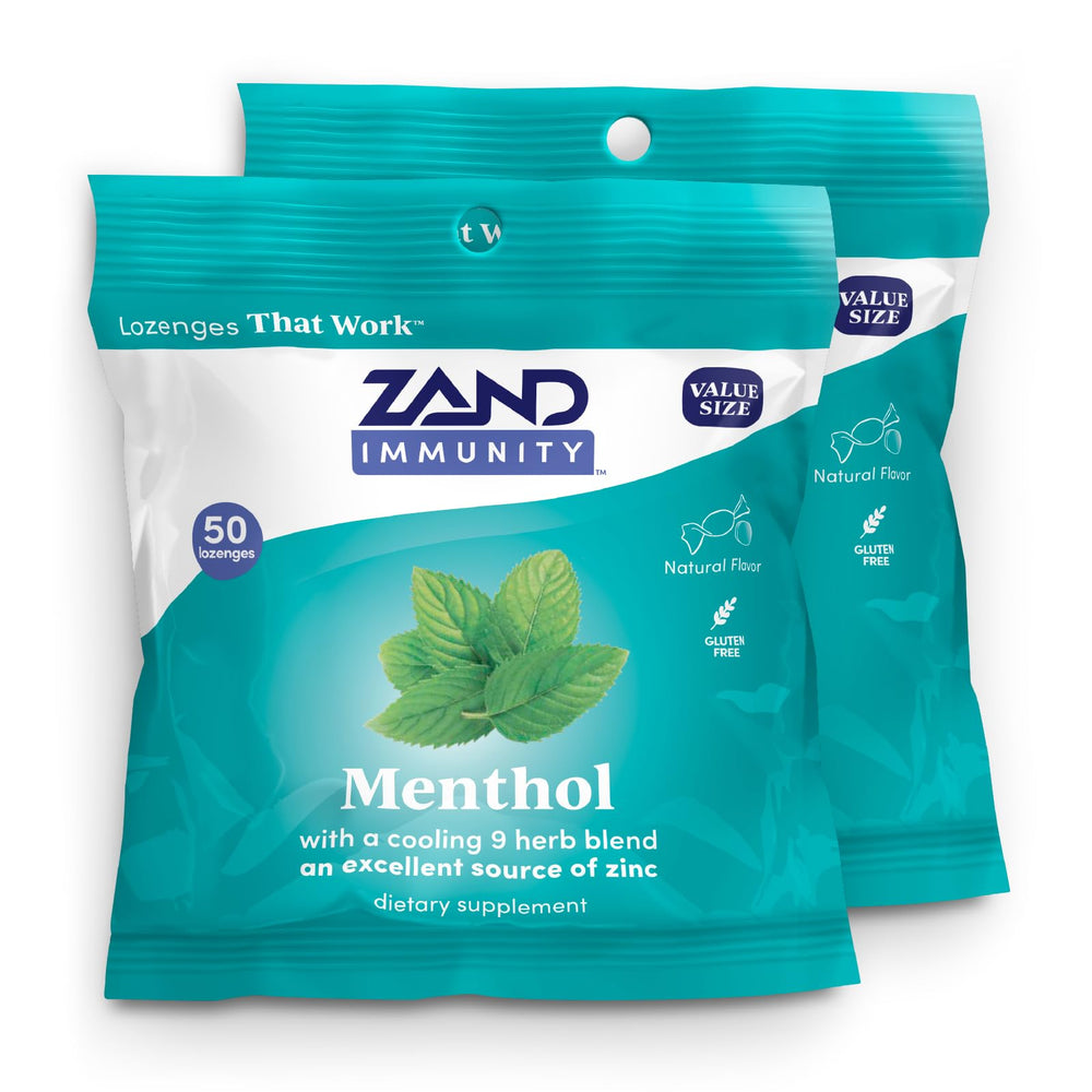 Hero image of ZAND Immunity Menthol Throat Lozenges 2 Pack