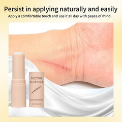 ZanDVRum Scar Solutions Stick hydrates skin during application.