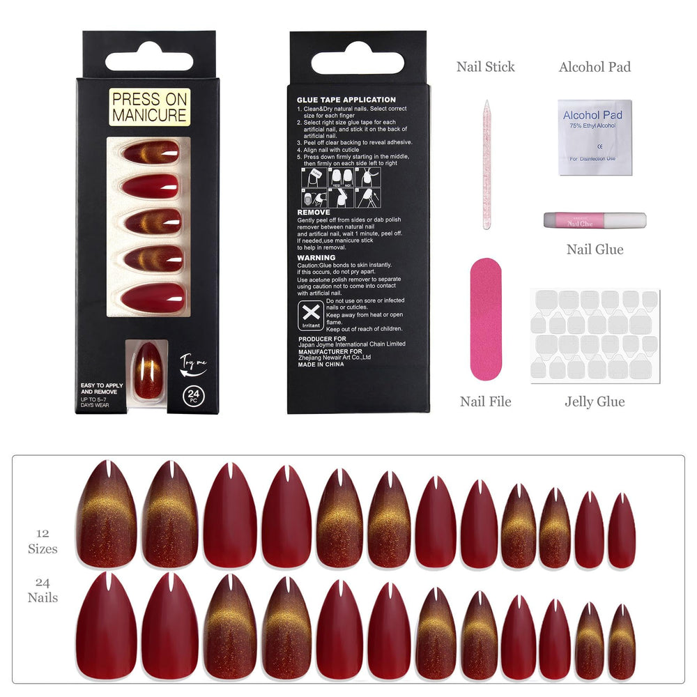 ZANVIA all-in-one manicure kit includes glue, tabs, file for DIY ease