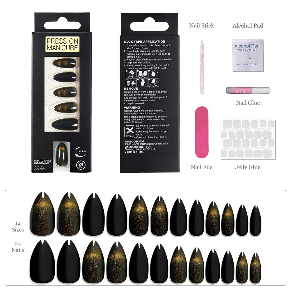 ZANVIA Complete manicure kit includes glue tabs and file for fast DIY at home