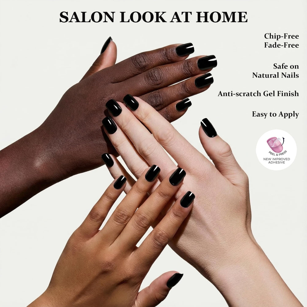 ZANVIA pre-applied jelly glue nails for effortless peel-and-stick application
