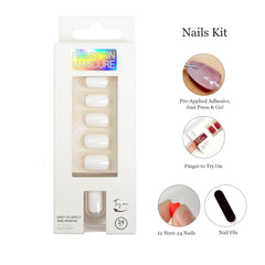 Office-ready look with ZANVIA short square nails