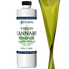 Zatural Hemp Oil bottle 16 oz with 455,000mg of Omegas