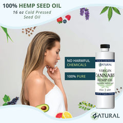 Healthy meals prepared with hemp oil: smoothies, salads, vegetables