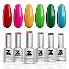 ZAVAYI 6-color gel kit packaging image for at-home nails