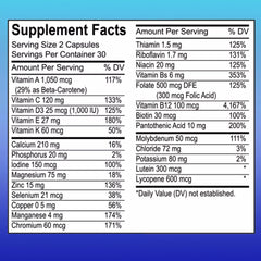 Non-GMO label on ZAYMAN Minis Multivitamin for Men 50+