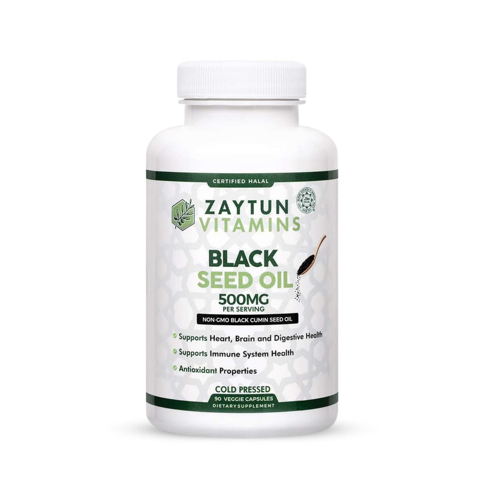 Zaytun Halal Black Seed Oil 90-capsule bottle