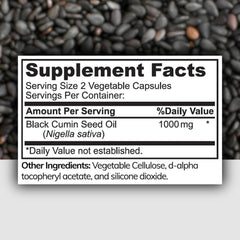 Close-up of Zaytun Halal Black Seed Oil capsule