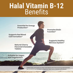 Close-up of Vitamin B12 1000mcg cherry chewables packaging