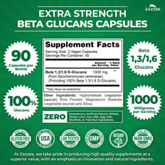 Packaging highlights showing both 1,3 and 1,6 glucans