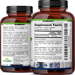 Non-GMO labeling on Zazzee Citicoline