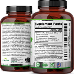 Close-up of 6000 mg strength per capsule label