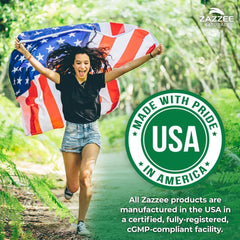 Vegan and Non-GMO certification icons for Zazzee product