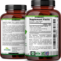6-month supply concept with bottle and capsules