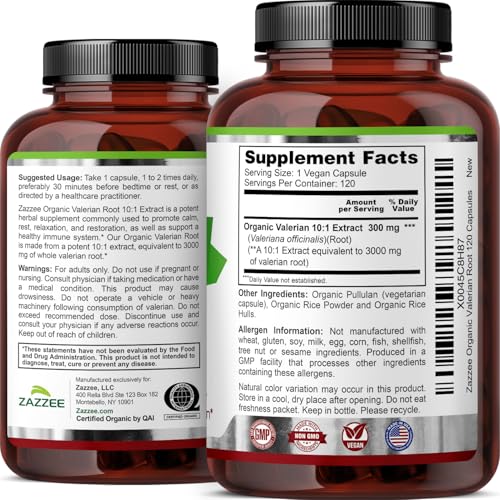 Manufactured in USA facility for Valerian Root extract