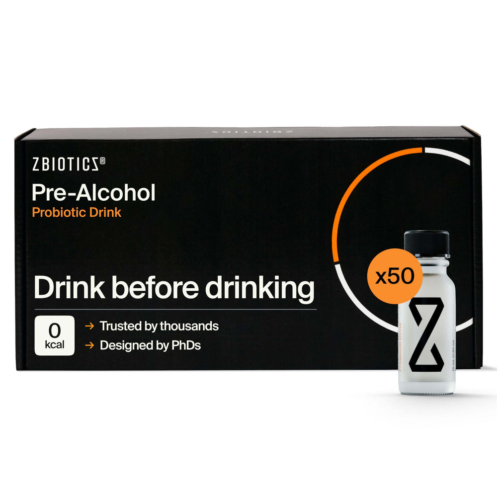 ZBiotics 50-pack of 0.5 fl oz bottles – front view