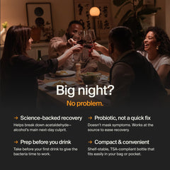 Graphic of ZBiotics enzyme breaking down acetaldehyde in the gut