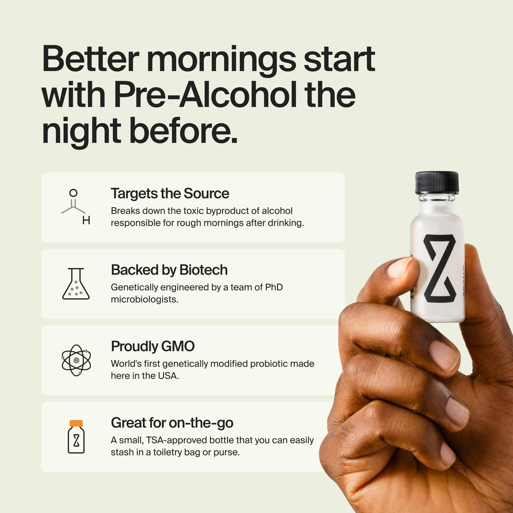 Compact packaging of ZBiotics for on-the-go mornings.
