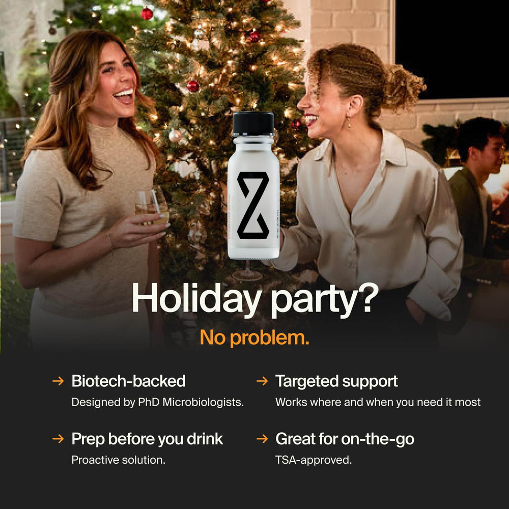 Festive ZBiotics holiday gift box ready to gift