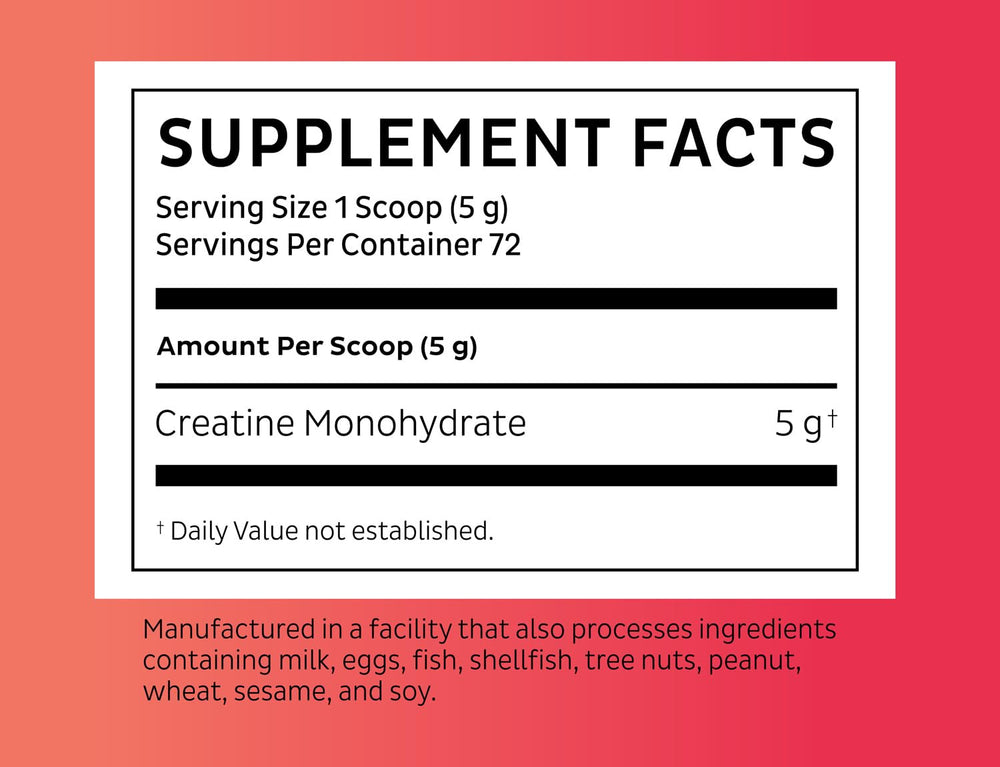 Unflavored Creatine powder being measured