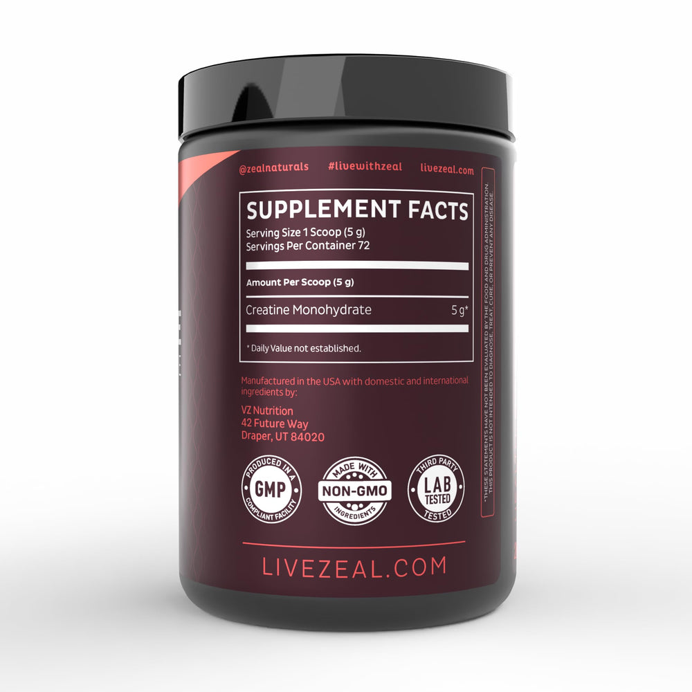Creatine Monohydrate powder dissolving in water
