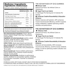 Ingredient panel showing Betaine Anhydrous and Alpha GPC
