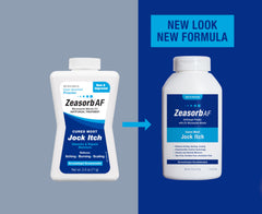Zeasorb moisture-absorption scene illustrating quick moisture control benefits.