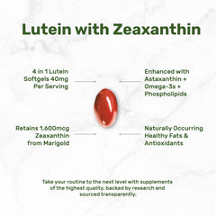 Zeaxanthin derived from marigold extract per serving