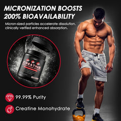 Ingredients infographic for ZEBORA creatine powder