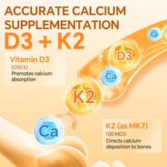 Nutritional facts panel for ZEBORA D3+K2 5000 IU