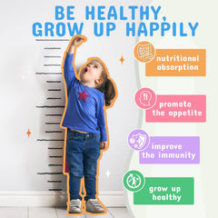 Orange-flavored probiotic powder for children 3+