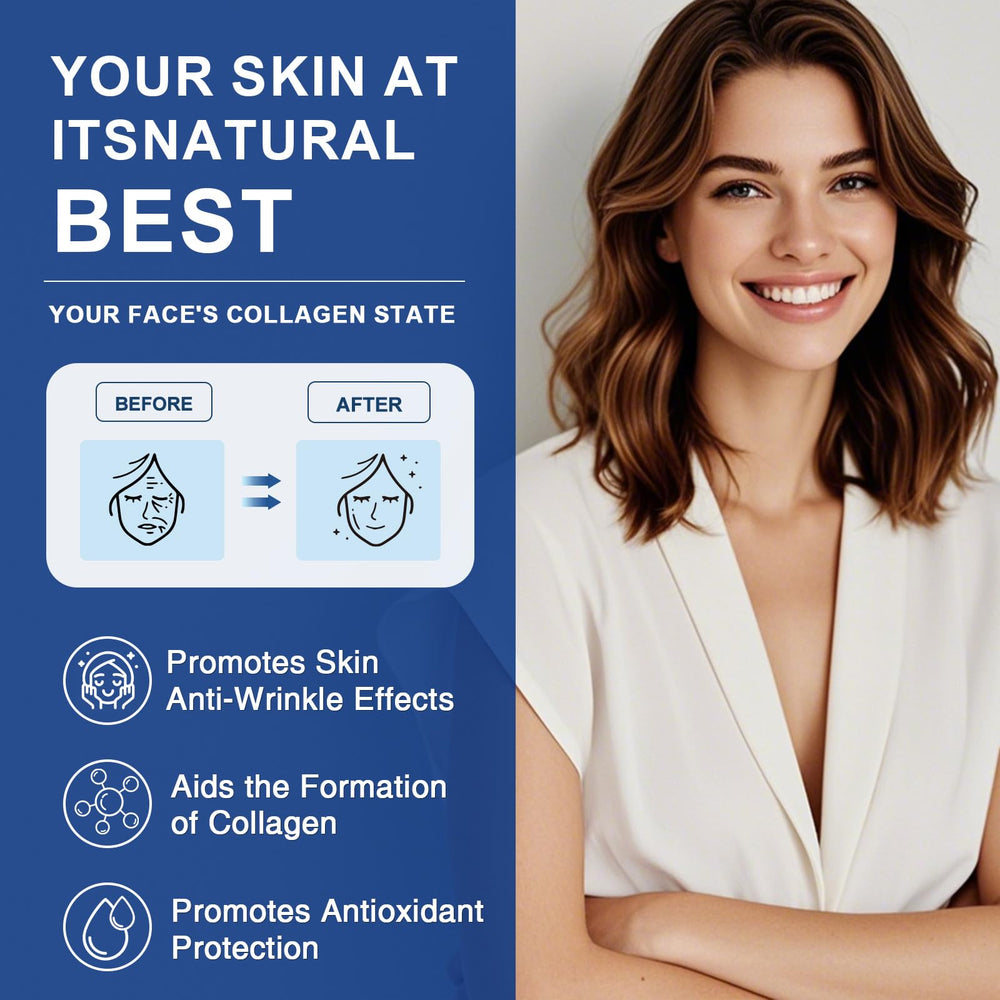 Hair, skin and nails benefits graphic for ZEBORA