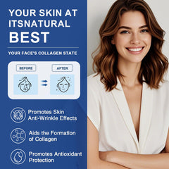 Hair, skin and nails benefits graphic for ZEBORA