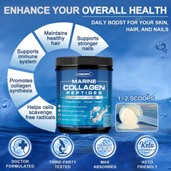 Ingredients and vitamins in ZEBORA Marine Collagen powder